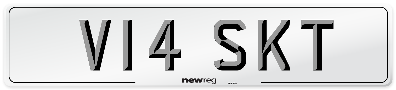 V14 SKT Number Plate from New Reg